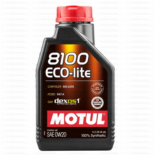 Motul 8100 Eco-Lite 0W20 - 1 Litre - Yağ Bakımı