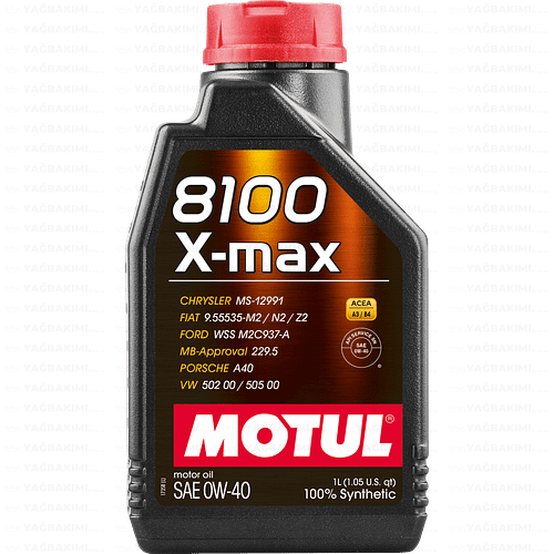 Motul 8100 X-Max 0W40 - Yağ Bakımı